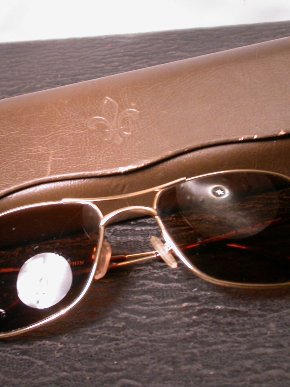 Seraphin Normandale Gold Tortoise Aviator Sunglasses HandMade Japan FRAME  Only